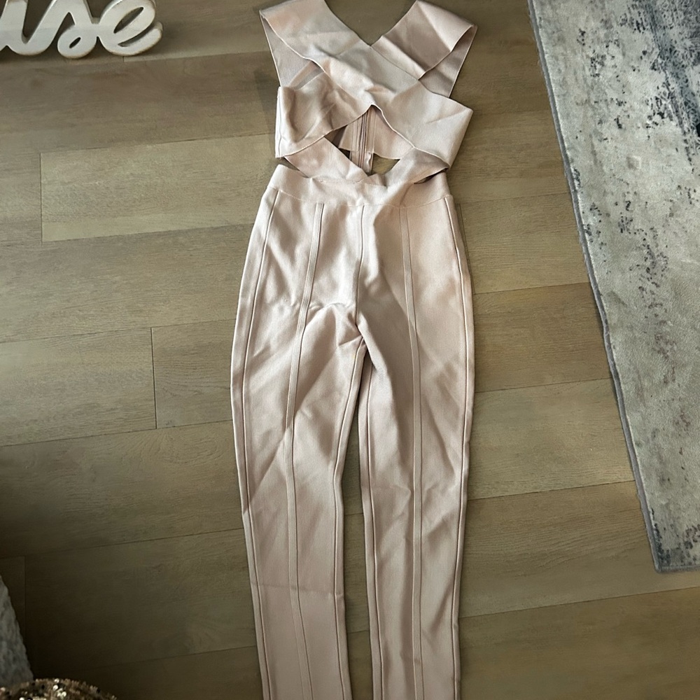 Elegant Women's Jumpsuit in Cream